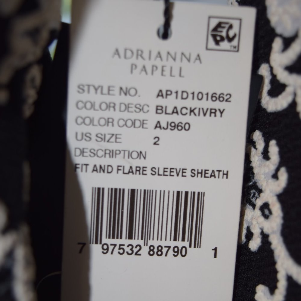 Adrianna Papell Flare Sleeve Sheath Dress - Picture 8 of 8